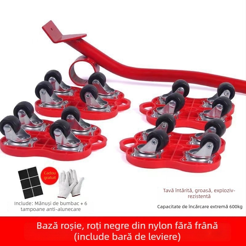 Roti universale pentru mutare, cu frână — Set de 40 piese de unelte de demontare pentru mobilier, paturi și dulapuri, uz casnic