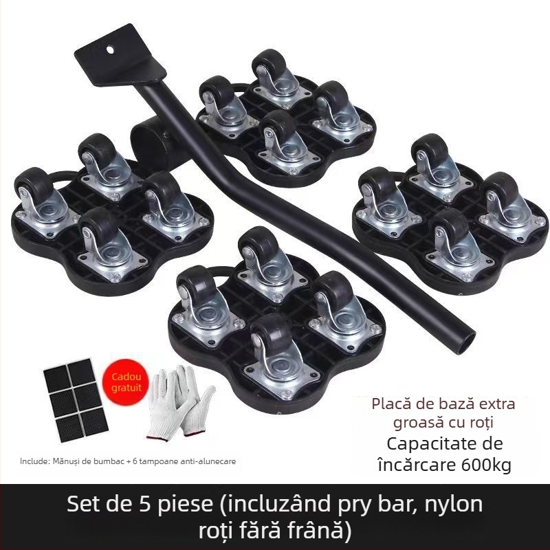 Roti universale pentru mutare, cu frână — Set de 40 piese de unelte de demontare pentru mobilier, paturi și dulapuri, uz casnic