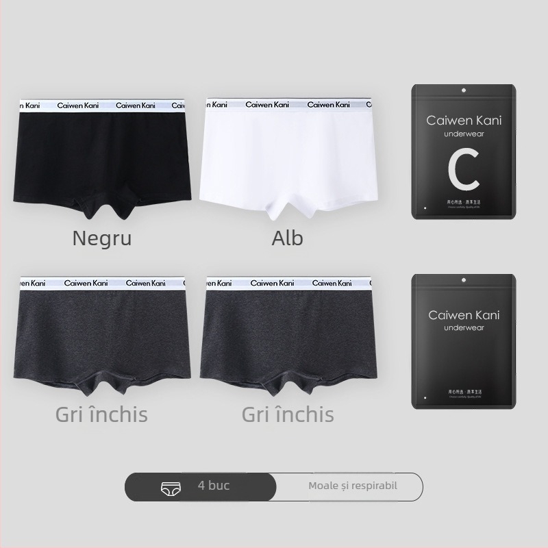 Șorturi boxer din bumbac pentru femei, respirabile, fără cusături, talie medie, cu design de ridicare a feselor