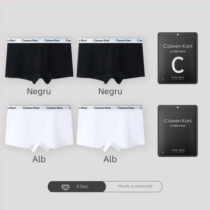 Șorturi boxer din bumbac pentru femei, respirabile, fără cusături, talie medie, cu design de ridicare a feselor