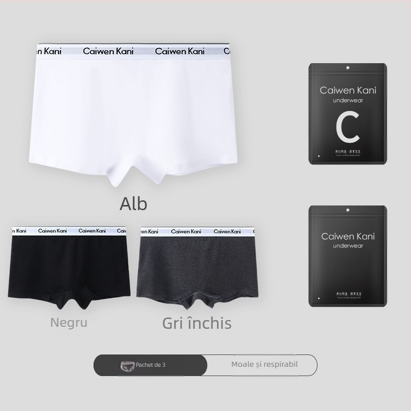 Șorturi boxer din bumbac pentru femei, respirabile, fără cusături, talie medie, cu design de ridicare a feselor