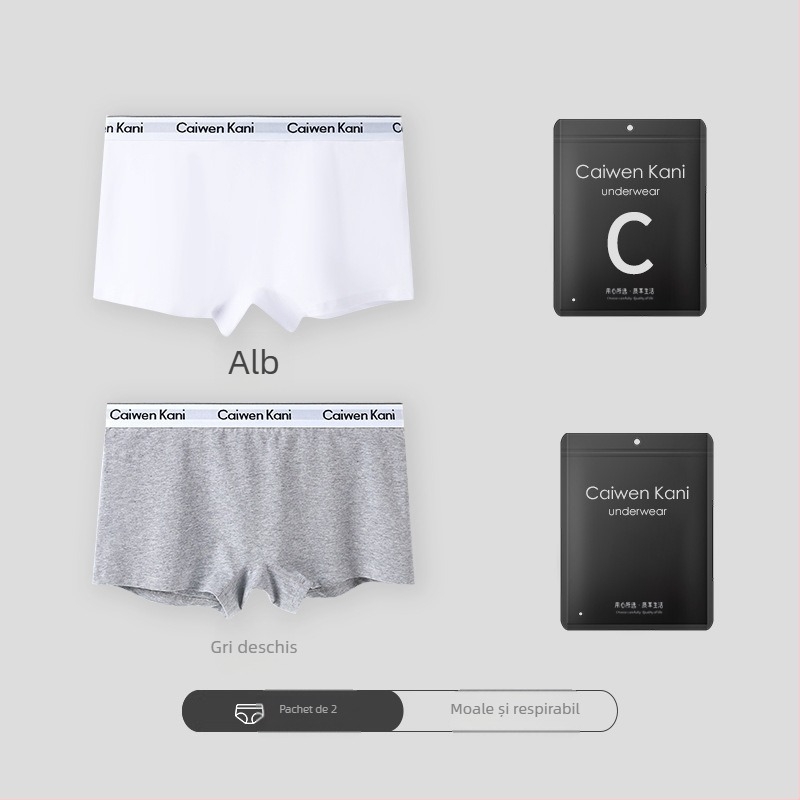 Șorturi boxer din bumbac pentru femei, respirabile, fără cusături, talie medie, cu design de ridicare a feselor
