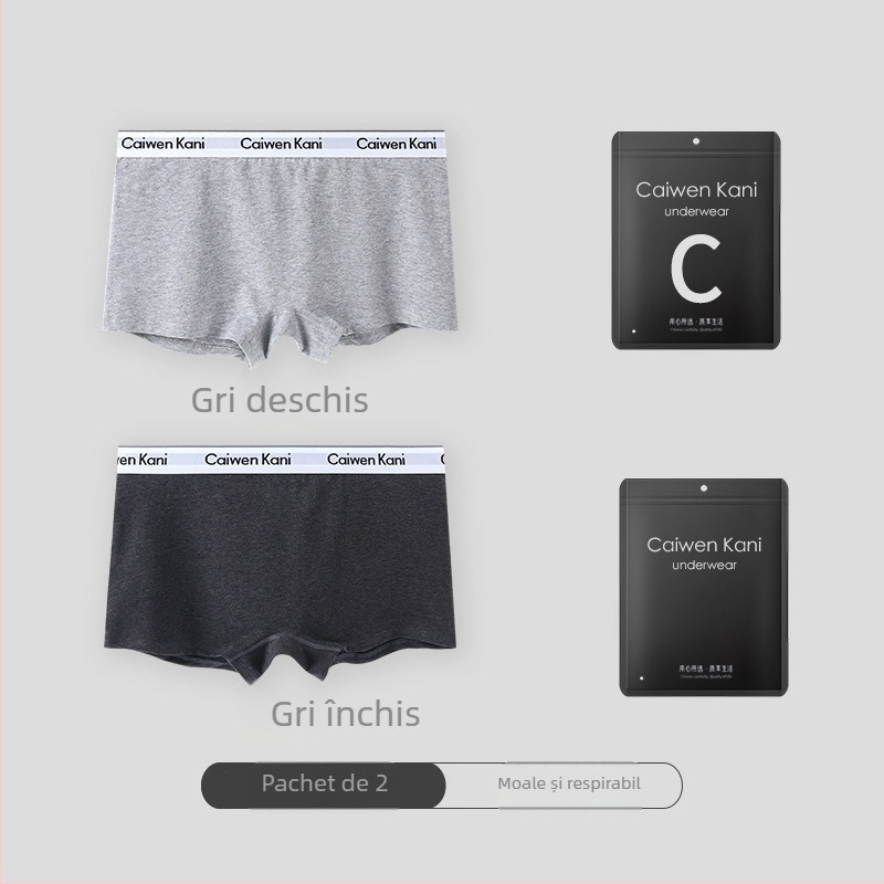 Șorturi boxer din bumbac pentru femei, respirabile, fără cusături, talie medie, cu design de ridicare a feselor