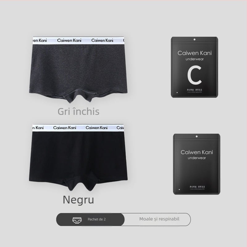 Șorturi boxer din bumbac pentru femei, respirabile, fără cusături, talie medie, cu design de ridicare a feselor