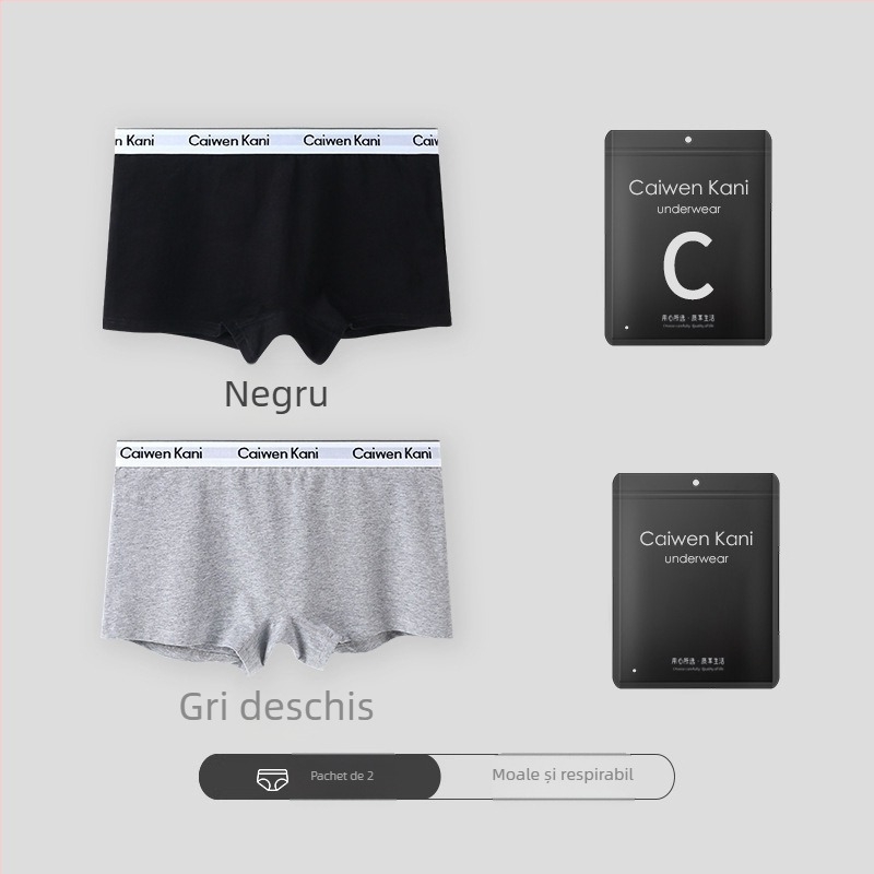Șorturi boxer din bumbac pentru femei, respirabile, fără cusături, talie medie, cu design de ridicare a feselor