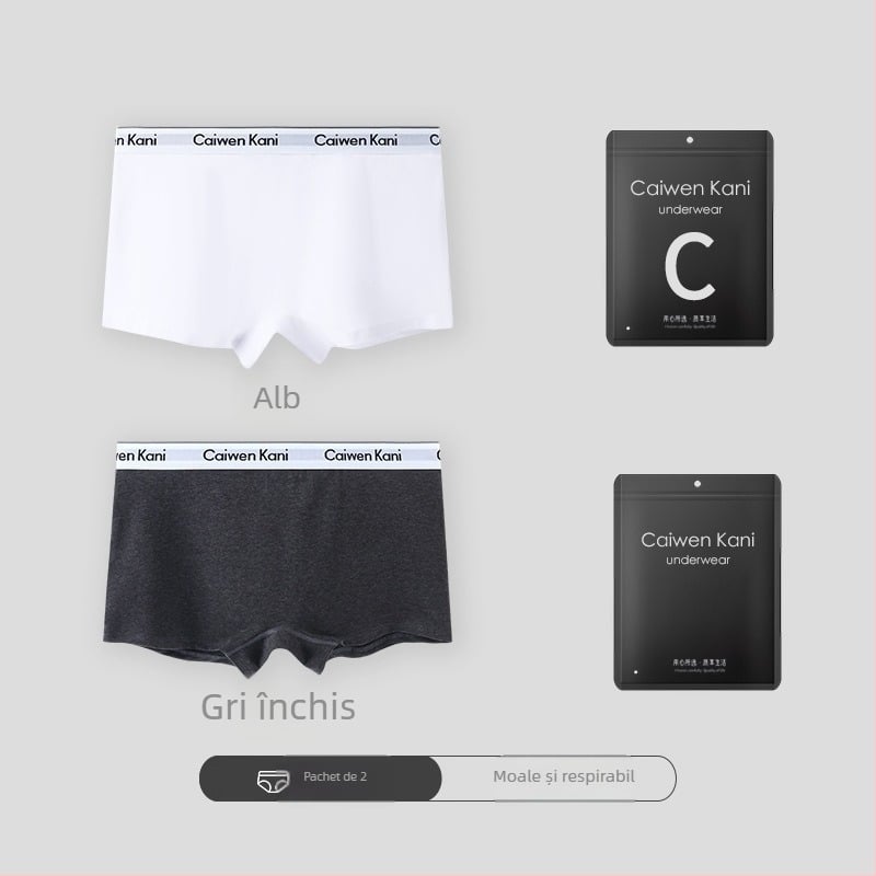 Șorturi boxer din bumbac pentru femei, respirabile, fără cusături, talie medie, cu design de ridicare a feselor