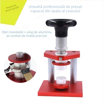 Presă pentru capacul din spate al ceasului pentru înlocuirea bateriei - design șurubic de tip desktop - Marcă: Altă; Material: Altul; Domeniu de utilizare: Altul