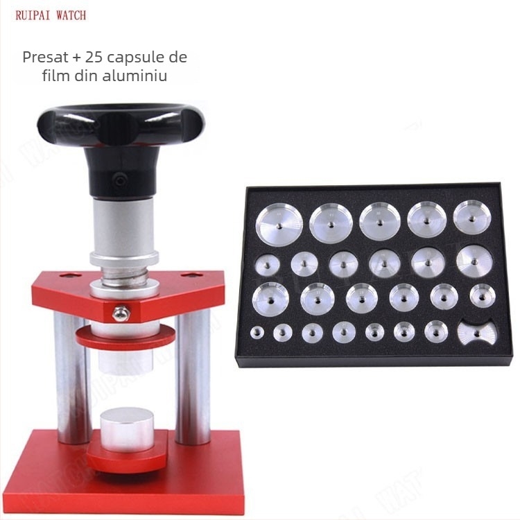 Presă pentru capacul din spate al ceasului pentru înlocuirea bateriei - design șurubic de tip desktop - Marcă: Altă; Material: Altul; Domeniu de utilizare: Altul