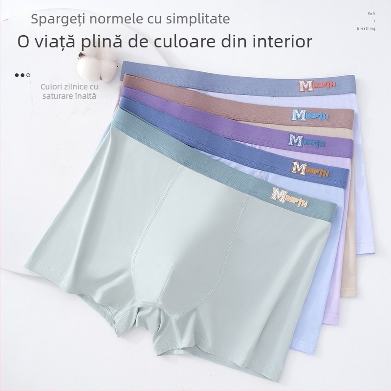Boxeri bărbați din modal – respirabili, antibacterieni, tricot, talie medie