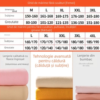 Set termic unisex, fără cusături: top cu decolteu în V și mânecă lungă și pantaloni, poliester