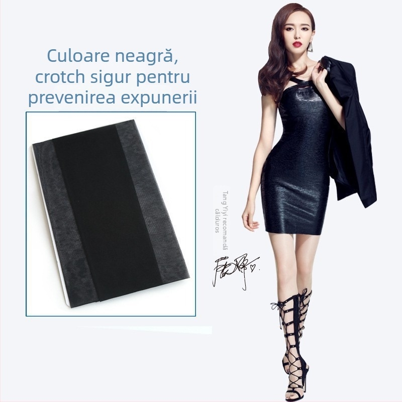 Colanți modelatori din nylon, cu efect de picioare goale, invizibili, anti-agățare, compresie