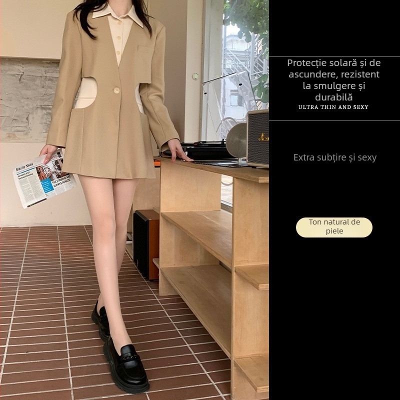 Dresuri ultrafine, transparente, cu Lycra Spandex, velur, ridicare șolduri, modelare, absorbția transpirației, anti-snag