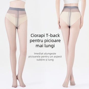 Colanți subțiri din catifea pentru femei, cu lifting pentru fese și anti-agățare, culoare solidă, 30–50% viscoză