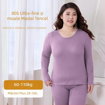 Set termic de toamnă pentru femei, Modal (viscoză) 95% material principal, căptușeală Modal 90%, subțire, croială mulată, strat de bază