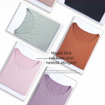 Set termic de toamnă pentru femei, Modal (viscoză) 95% material principal, căptușeală Modal 90%, subțire, croială mulată, strat de bază