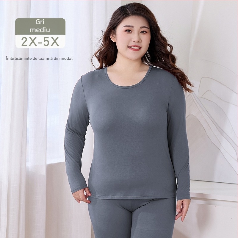 Set termic de toamnă pentru femei, Modal (viscoză) 95% material principal, căptușeală Modal 90%, subțire, croială mulată, strat de bază