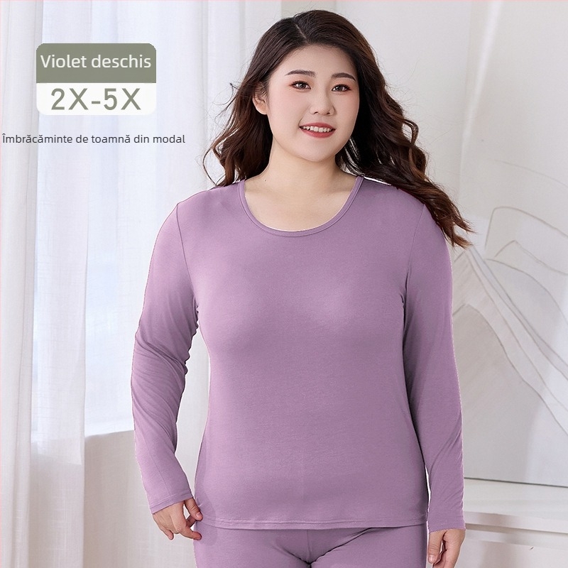 Set termic de toamnă pentru femei, Modal (viscoză) 95% material principal, căptușeală Modal 90%, subțire, croială mulată, strat de bază