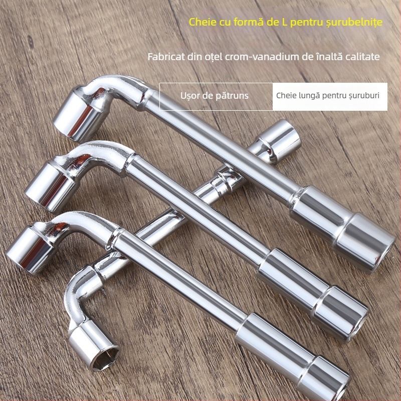 Bangli set chei cu formă de L, design cu capete duble în formă de 7, șase unghi extern, oțel 45#, capete Allen