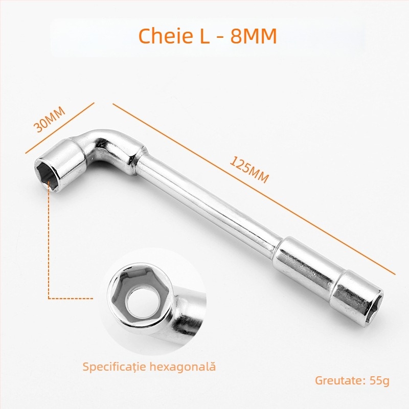 Bangli set chei cu formă de L, design cu capete duble în formă de 7, șase unghi extern, oțel 45#, capete Allen
