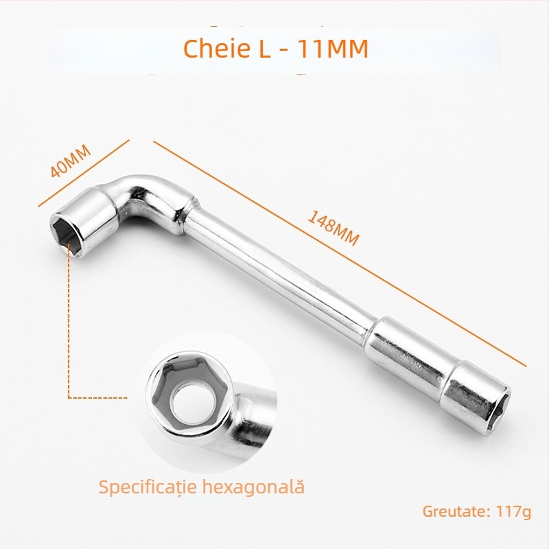 Bangli set chei cu formă de L, design cu capete duble în formă de 7, șase unghi extern, oțel 45#, capete Allen