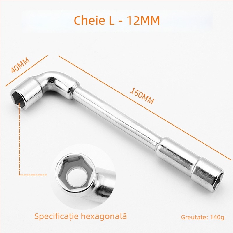 Bangli set chei cu formă de L, design cu capete duble în formă de 7, șase unghi extern, oțel 45#, capete Allen