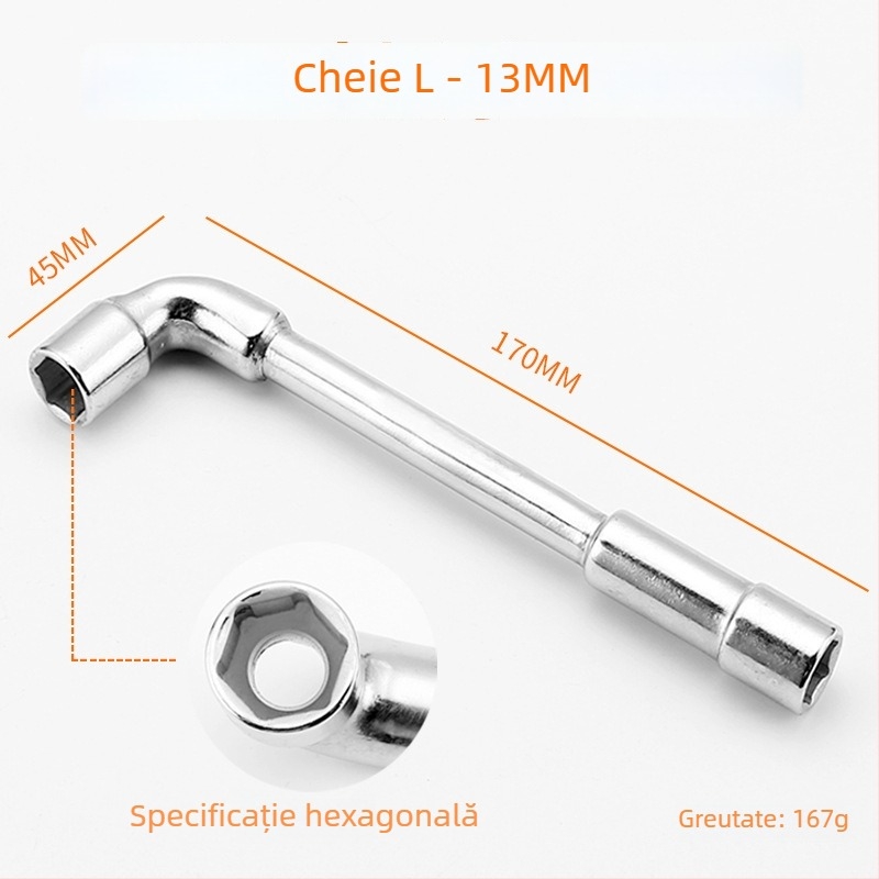 Bangli set chei cu formă de L, design cu capete duble în formă de 7, șase unghi extern, oțel 45#, capete Allen