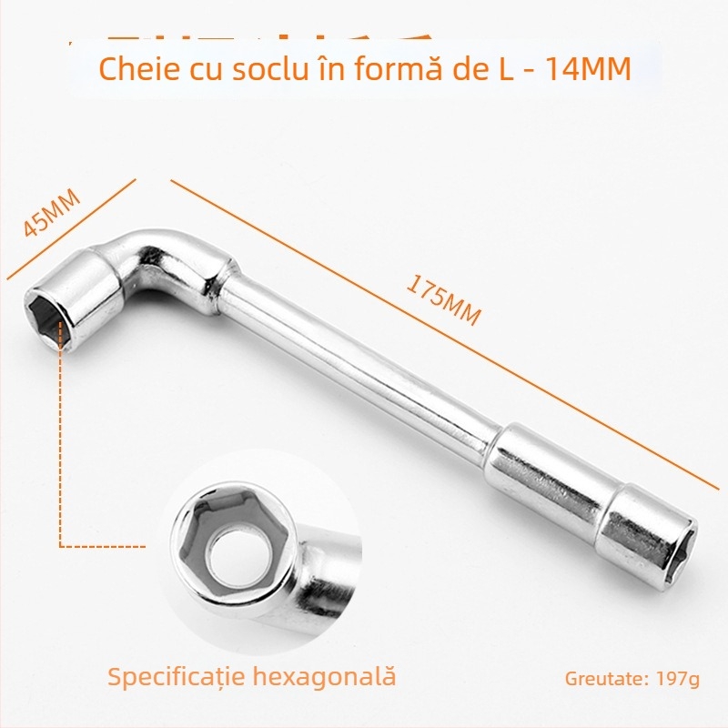 Bangli set chei cu formă de L, design cu capete duble în formă de 7, șase unghi extern, oțel 45#, capete Allen