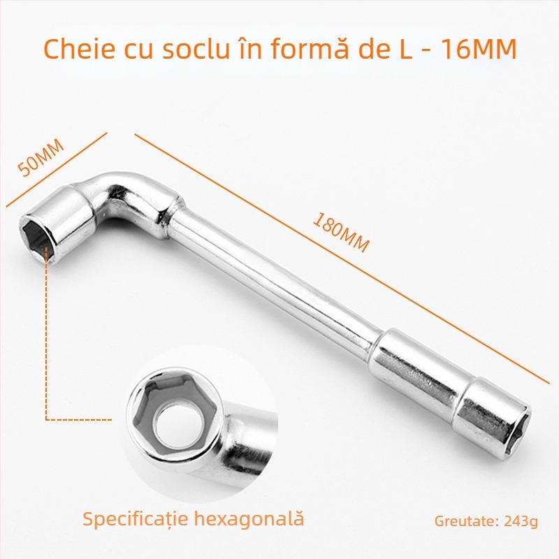 Bangli set chei cu formă de L, design cu capete duble în formă de 7, șase unghi extern, oțel 45#, capete Allen