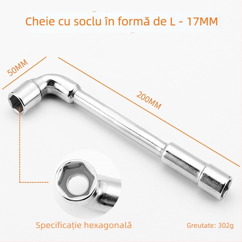 Bangli set chei cu formă de L, design cu capete duble în formă de 7, șase unghi extern, oțel 45#, capete Allen