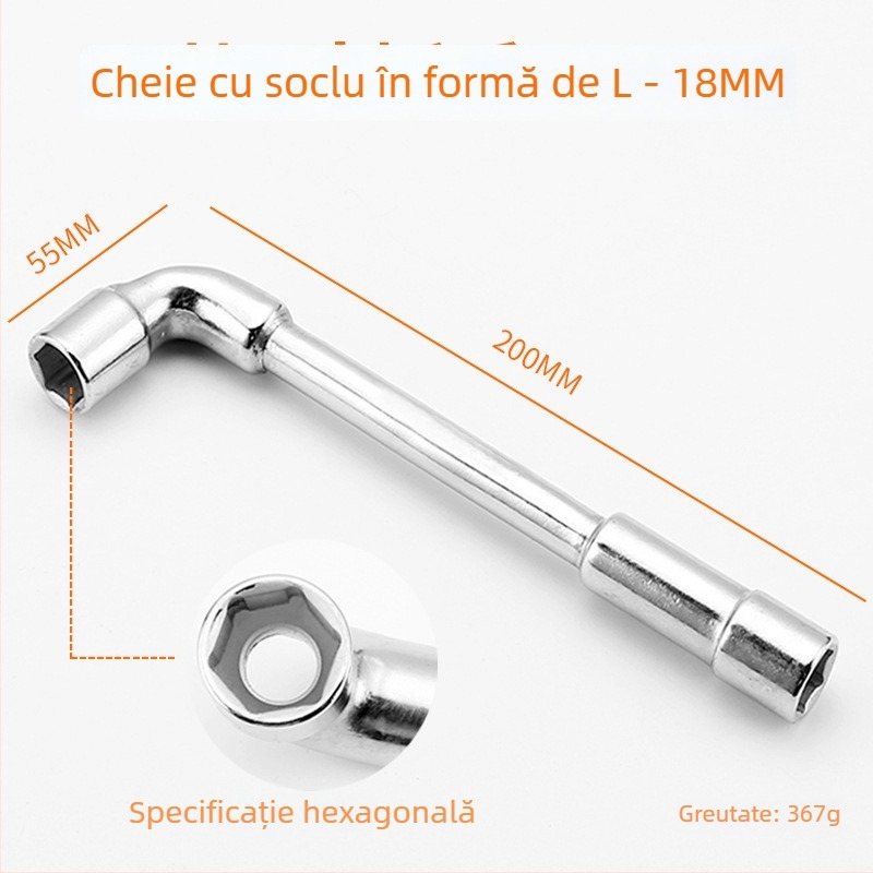 Bangli set chei cu formă de L, design cu capete duble în formă de 7, șase unghi extern, oțel 45#, capete Allen