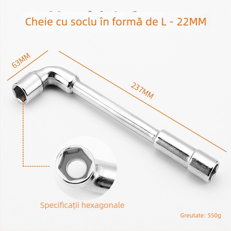 Bangli set chei cu formă de L, design cu capete duble în formă de 7, șase unghi extern, oțel 45#, capete Allen