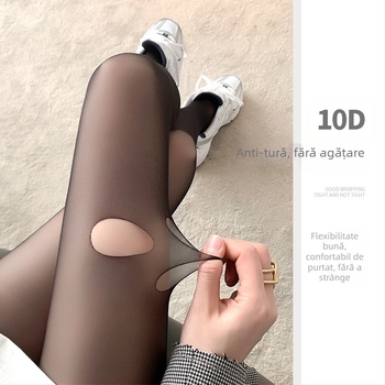 Dresuri: 0D ultra-subțiri din nailon, cu modelare invizibilă și anti-zgâriere – negru solid