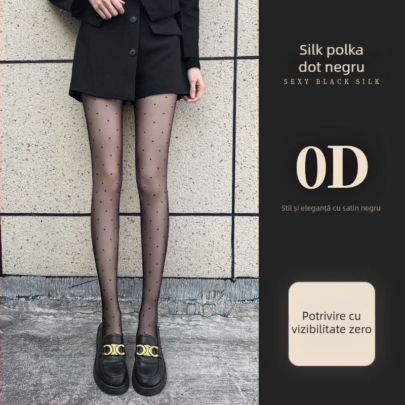 Dresuri: 0D ultra-subțiri din nailon, cu modelare invizibilă și anti-zgâriere – negru solid