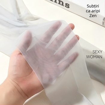 Colanți din nailon ultra-subțiri, cu formare invizibilă, 0D denier, model solid