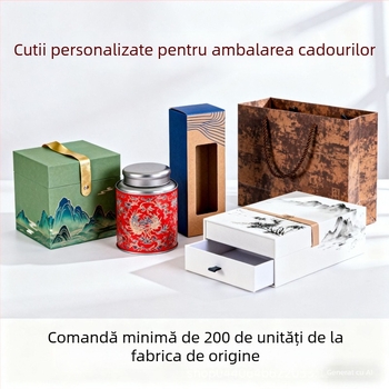 Cutie de ambalaj pentru bijuterii - Personalizabilă cu imprimare de logo, Hârtie/carton 150G-300G, Ambalaj interior