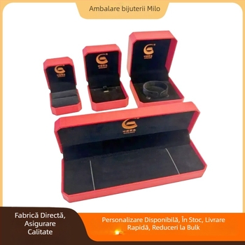 Cutie octagonală pentru bijuterii cu logo personalizat – depozitare bijuterii, materiale compozite