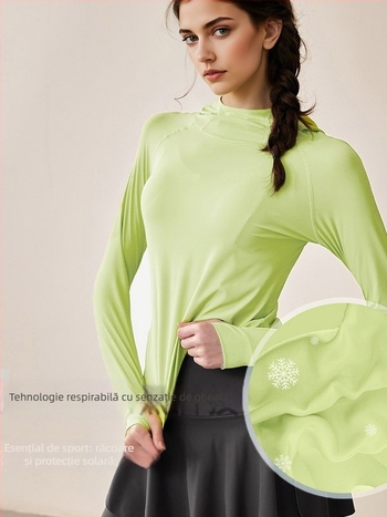 Pantaloni de exerciții pentru femei, talie înaltă, ridicare a șoldurilor, controlul abdomenului, uscare rapidă și respirabilitate