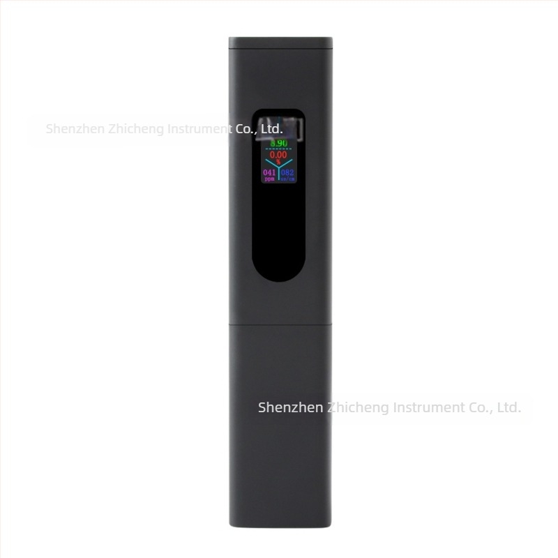 Analizator portabil de calitate a apei alimentat prin USB pentru pH, duritate totală și salinitate — interval pH 0–14, precizie 0,1 pH, rezoluție 0,1
