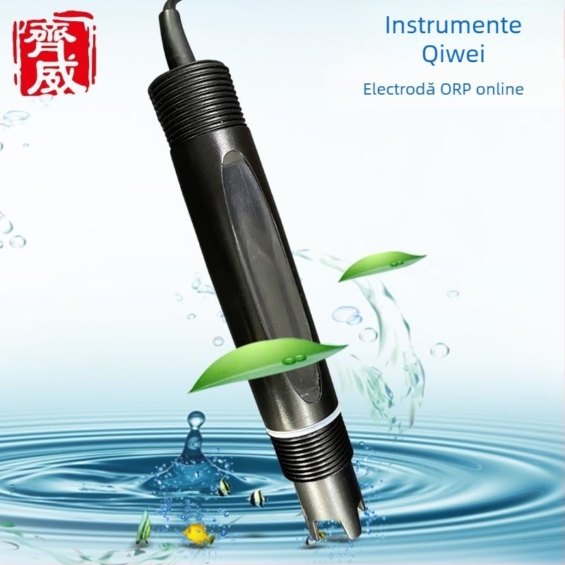 Analizator pH online industrial cu electrodo PH compozit, intervalul pH 0.0–14.0, precizie 0.1 pH, compensare de temperatură 0–100°C, temperatură de funcționare 0–60°C