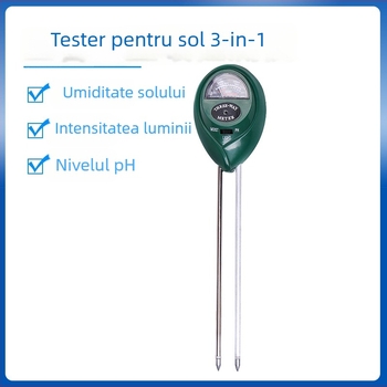 TR03 detector de sol trei în unu – pH metru și tester de nutrienți pentru grădină, precizie 0,1, greutate 90 g