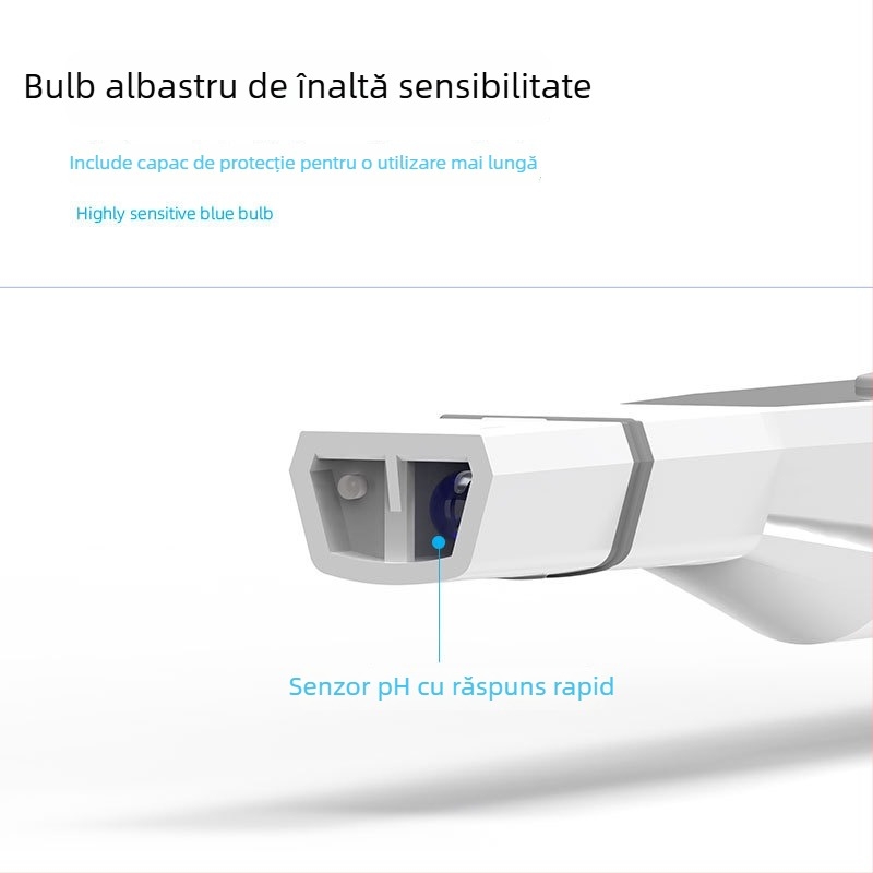 Pen portabil de pH pentru apă uzată industrială, ecran color, afișaj digital, inteligent, precizie înaltă