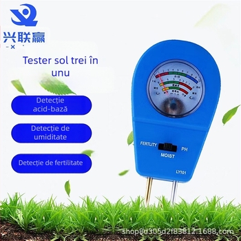 LY101 tester 3-in-1 pentru umiditatea solului, nutrienți și pH | Model LY101, Tip: instrument de testare, Potrivit pentru grădină, curte, flori, plante în ghivece, Precizie 1