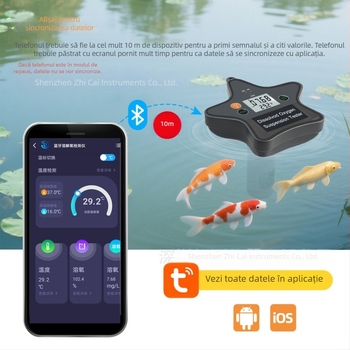 Do-BT088 Analizor online de calitate a apei pentru oxigen dizolvat – interval 0-20 mg/L, precizie ±3% f.s, rezoluție 0.1 mg/L, alimentare DC 5V