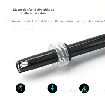 pH metru portabil cu sondă din sticlă, model TPH01120B, interval de măsurare 0.00-14.00 pH, compensare de temperatură 0-60 °C
