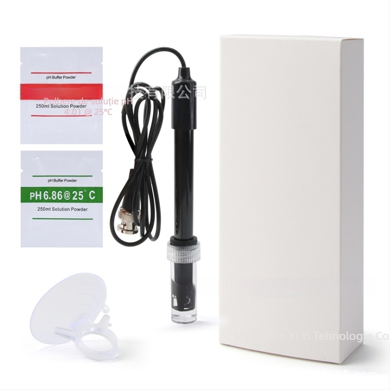 pH metru portabil cu sondă din sticlă, model TPH01120B, interval de măsurare 0.00-14.00 pH, compensare de temperatură 0-60 °C