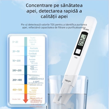 Tester portabil pentru calitatea apei TDS, Delixi Electric, model DECEMDI509A, interval 0-5000 ppm