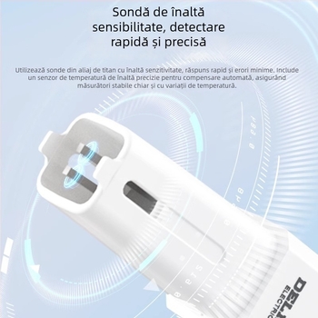 Tester portabil pentru calitatea apei TDS, Delixi Electric, model DECEMDI509A, interval 0-5000 ppm