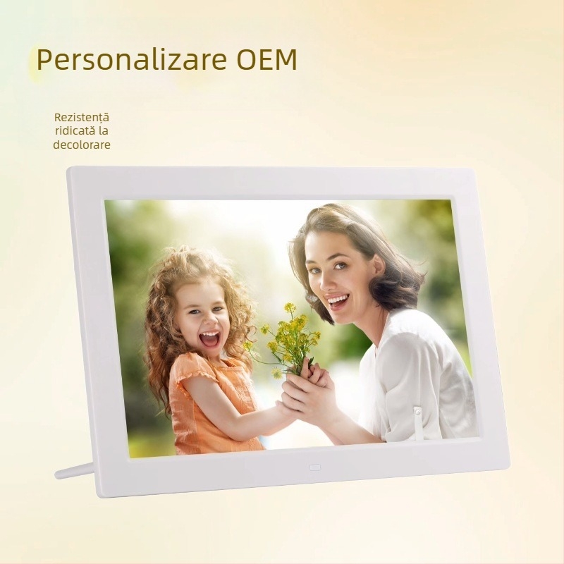 PH133 Cadru foto digital cu redare JPEG, memorie SD/USB, rezoluție 1280×800, luminozitate 300 lm, ieșire TV