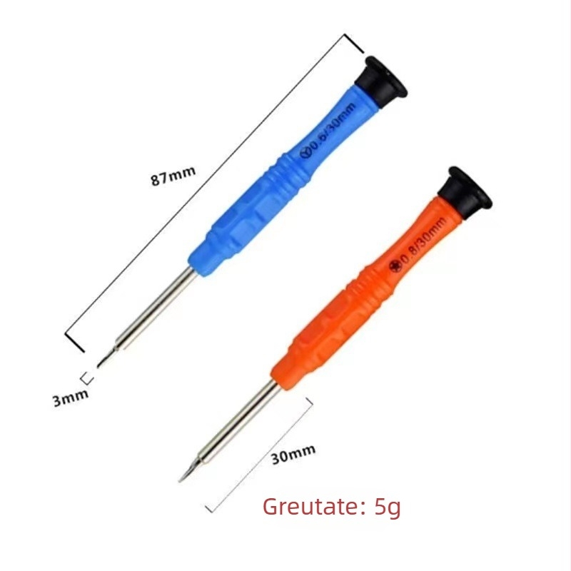 Ezhi set de șurubelnițe pentru reparații electronice, cu biti din oțel Cr-V crom-vanadiu, fără izolație, fără magnetism, greutate 0,005 kg