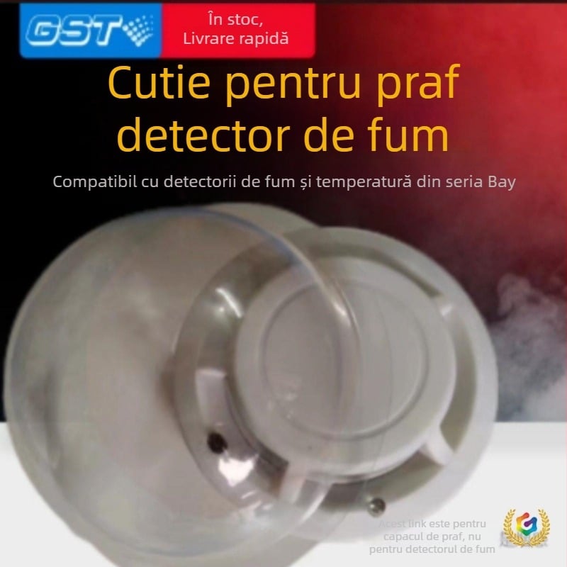 Husă de praf pentru detectorul de fum, husă anti-poluare pentru senzorul de fum, carcasă protecție pentru construcții și renovări